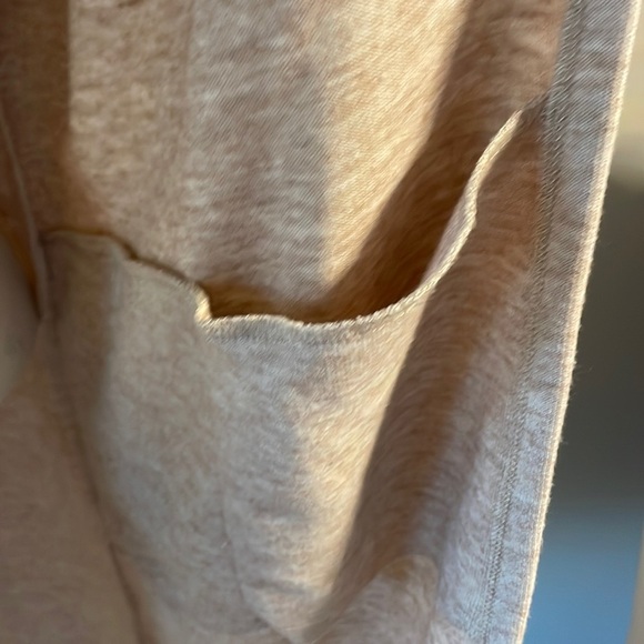 GENTLEFAWN Oversized open front longline duster sweater cardigan Heather beige S - Picture 4 of 11